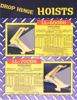 Scott LL-700 Drop Hinge Hoist