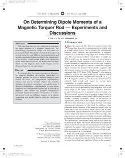 On Determining Dipole Moments of a Magnetic Torquer Rod