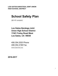 Safety Plan - Los Gatos-Saratoga Union High School District