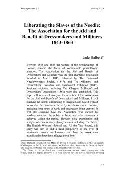 Liberating the Slaves of the Needle