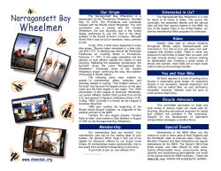 Brochure - Narragansett Bay Wheelmen