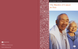 The Burden of Cancer in Asia