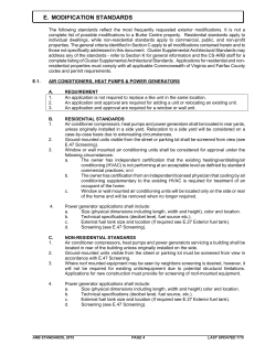 e. modification standards - Burke Centre Conservancy