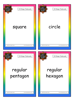 2D Shape Word Flashcards