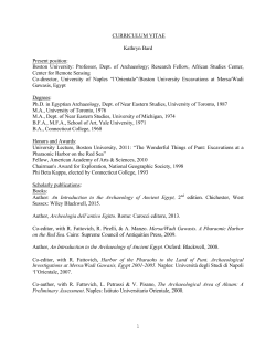 Curriculum Vitae - Boston University