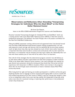 Interpreting Strategies for Individuals Who Are Deaf