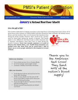 January is National Blood Donor Month!