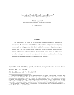 Sovereign Credit Default Swap Premia