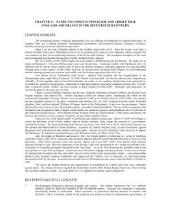 chapter 13 - paths to constitutionalism and absolutism