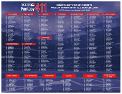 CHEAT SHEET FOR 2017 DRAFTS FOLLOW