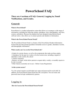 PowerSchool FAQ - Lee Scott Academy