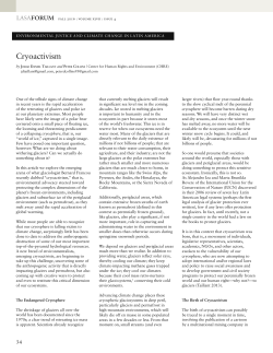 Cryoactivism - Latin American Studies Association