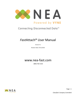 FastAttach&reg; User Manual www.nea