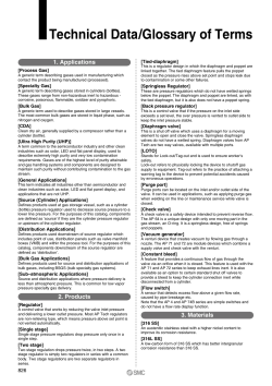 Technical Data/Glossary of Terms
