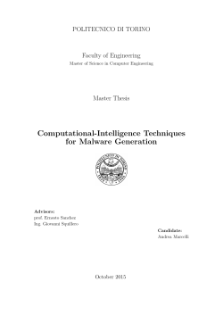 Computational-Intelligence Techniques for Malware