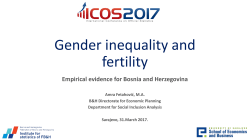 Gender Inequality and Fertility Rate in Bosnia and Herzegovina