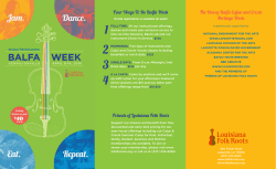 Four Ways To Do Balfa Week The Dewey Balfa Cajun and Creole