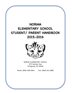 norma elementary school student/ parent handbook 2015-2016