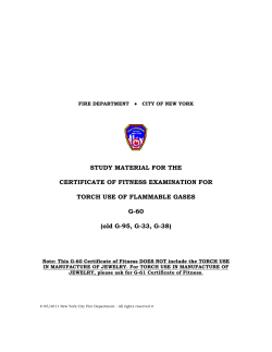 G-60 Torch Use - Plumbers Local 1