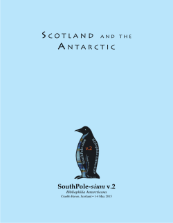 Scotland and the Antarctic 2015