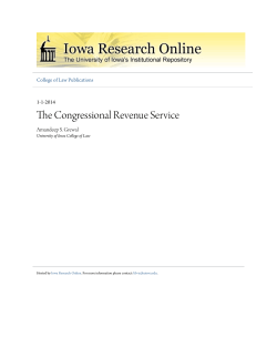 The Congressional Revenue Service