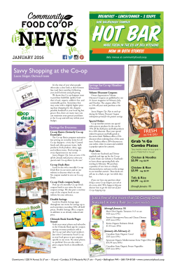 Newsletter - Community Food Coop
