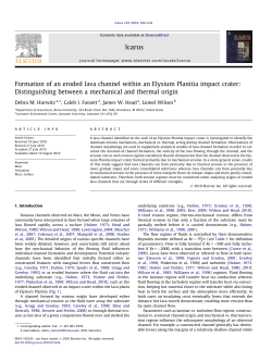 Formation of an eroded lava channel within an Elysium Planitia