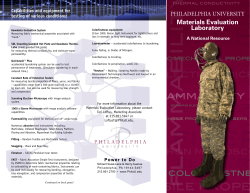 flammability - Why PhilaU?