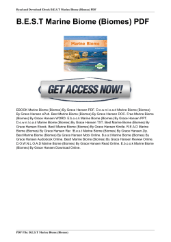 BEST Marine Biome (Biomes) By Grace Hansen