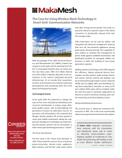 The Case for Using Wireless Mesh Technology in Smart Grid