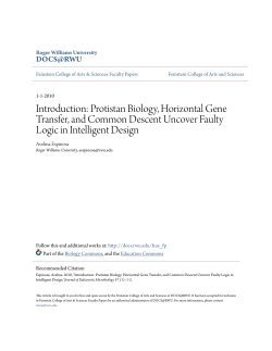 Protistan Biology, Horizontal Gene Transfer, and