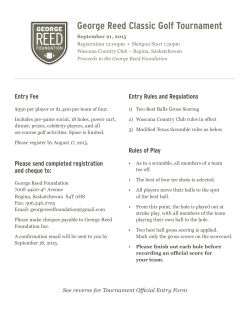 George Reed Classic Golf Tournament