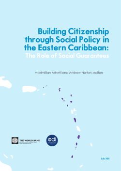 Building citizenship through social policy in the Eastern Caribbean