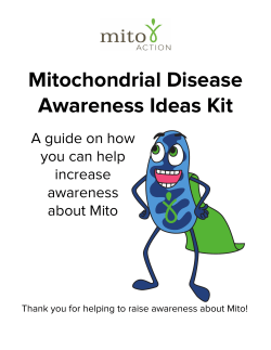 Mitochondrial Disease Awareness Ideas Kit