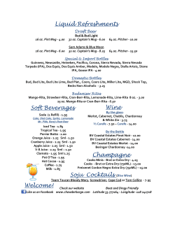 Liquid Refreshments Soft Beverages Wine