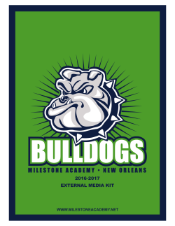 Media Kit - Milestone Academy New Orleans