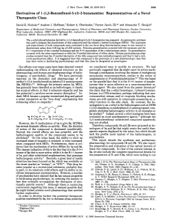 J. Med. Chem., 29, 2009-2015 (1986)
