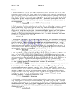 BHSAT XIX- Packet 10 - Quizbowl Packet Archive