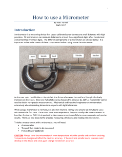 How to use a Micrometer - Marc Yarnall`s E