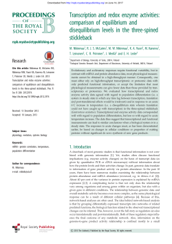 Transcription and redox enzyme activities: comparison of