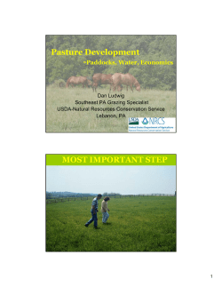 Pasture Development Presentation