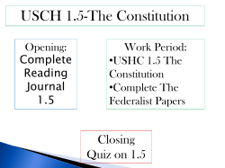 Principles of the Constitution (USHC 1.5)