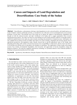 Causes and Impacts of Land Degradation and