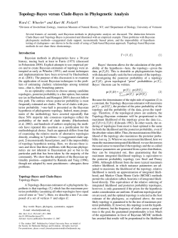 Topology-Bayes versus Clade-Bayes in