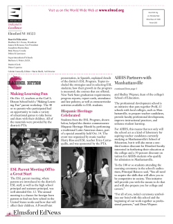 Elmsford EdNews - Connolly Communications