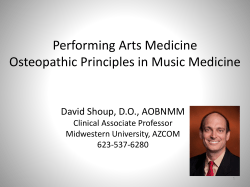 Performing Arts Medicine
