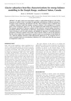 Glacier subsurface heat-flux characterizations for energy