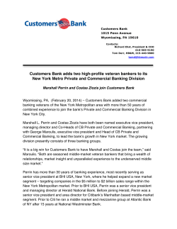 Customers Bank adds two high-profile veteran bankers to its New