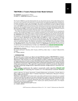 TMATROM: A T-matrix Reduced Order Model Software