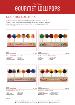 gourmet lollipops - Bon Bon`s (Wholesale)